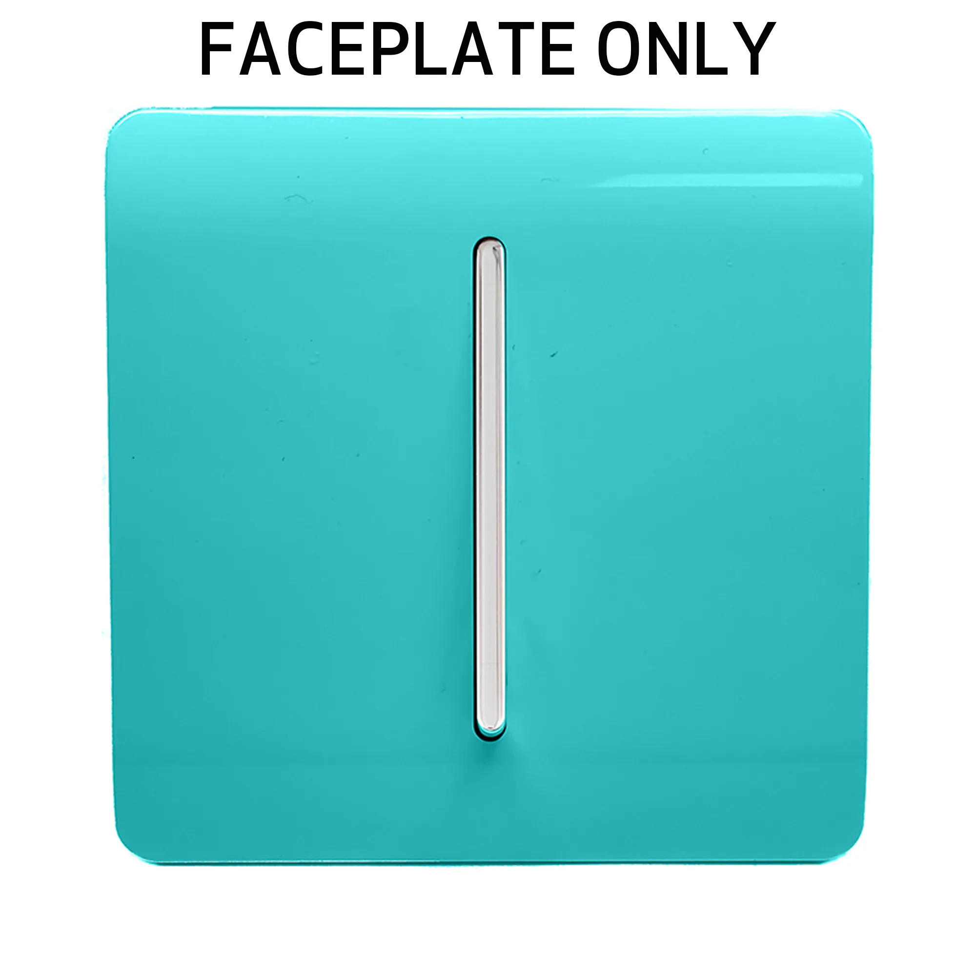 Bright Teal Spare Plate Wiring Accessories Trendi Decorative Screwless
